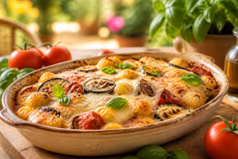 Gnocchis gratinés aux aubergines : une explosion de saveurs estivales