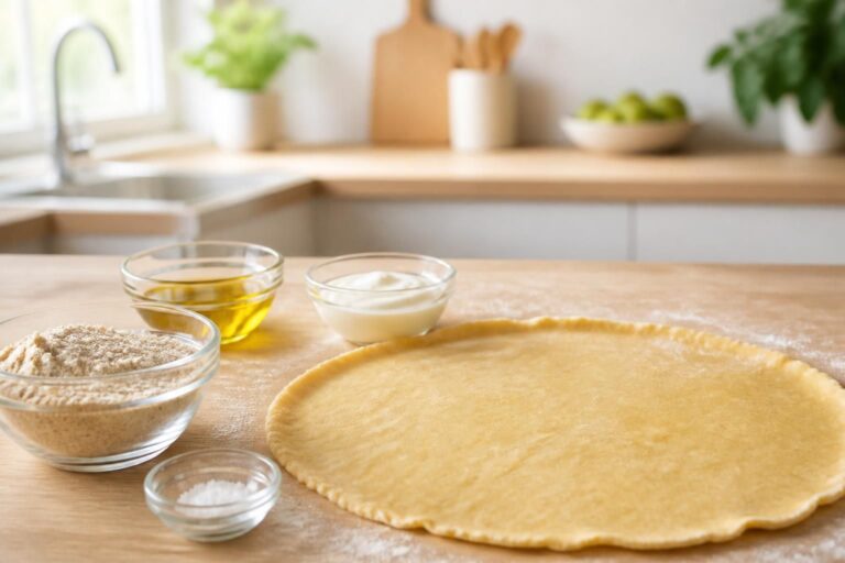 Pâte à tarte légère : la recette saine et simple d&rsquo;une diététicienne avec seulement 4 ingrédients pour des tartes savoureuses