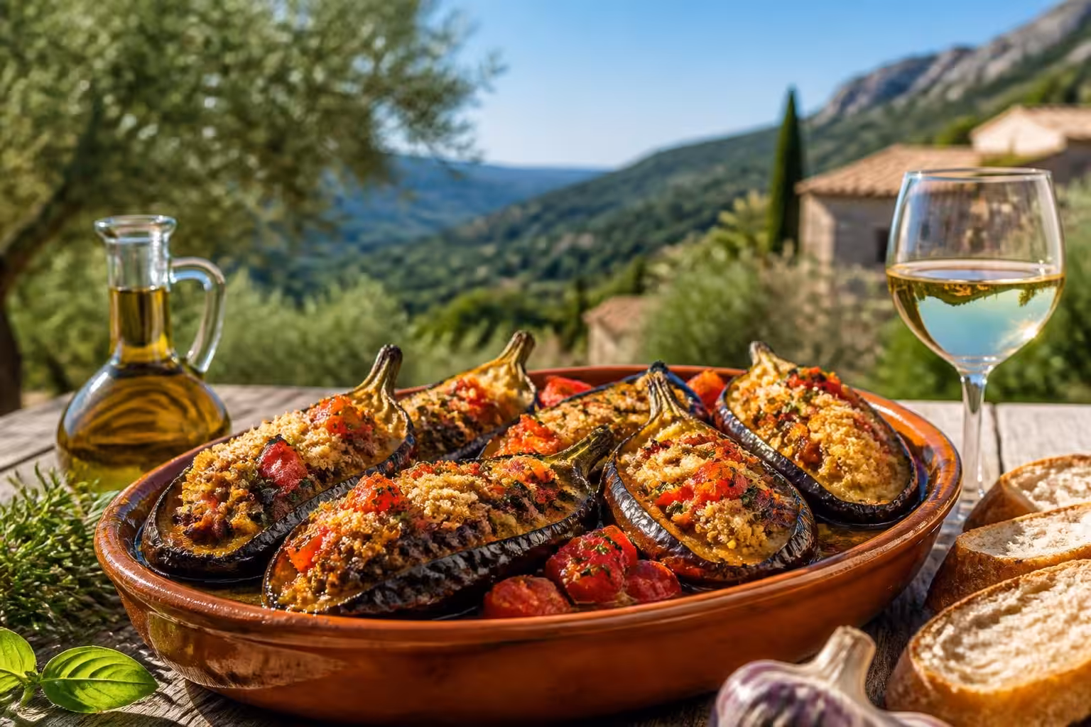 savourez l'été avec notre recette corse d'aubergines farcies à la bonifacienne, un plat traditionnel plein de saveurs méditerranéennes.