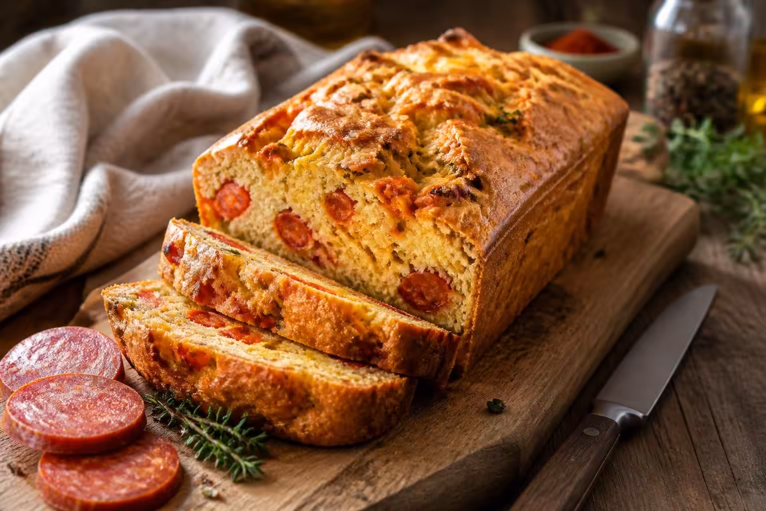découvrez une recette rapide et délicieuse de cake au chorizo, idéale pour un apéritif savoureux ou un repas léger.