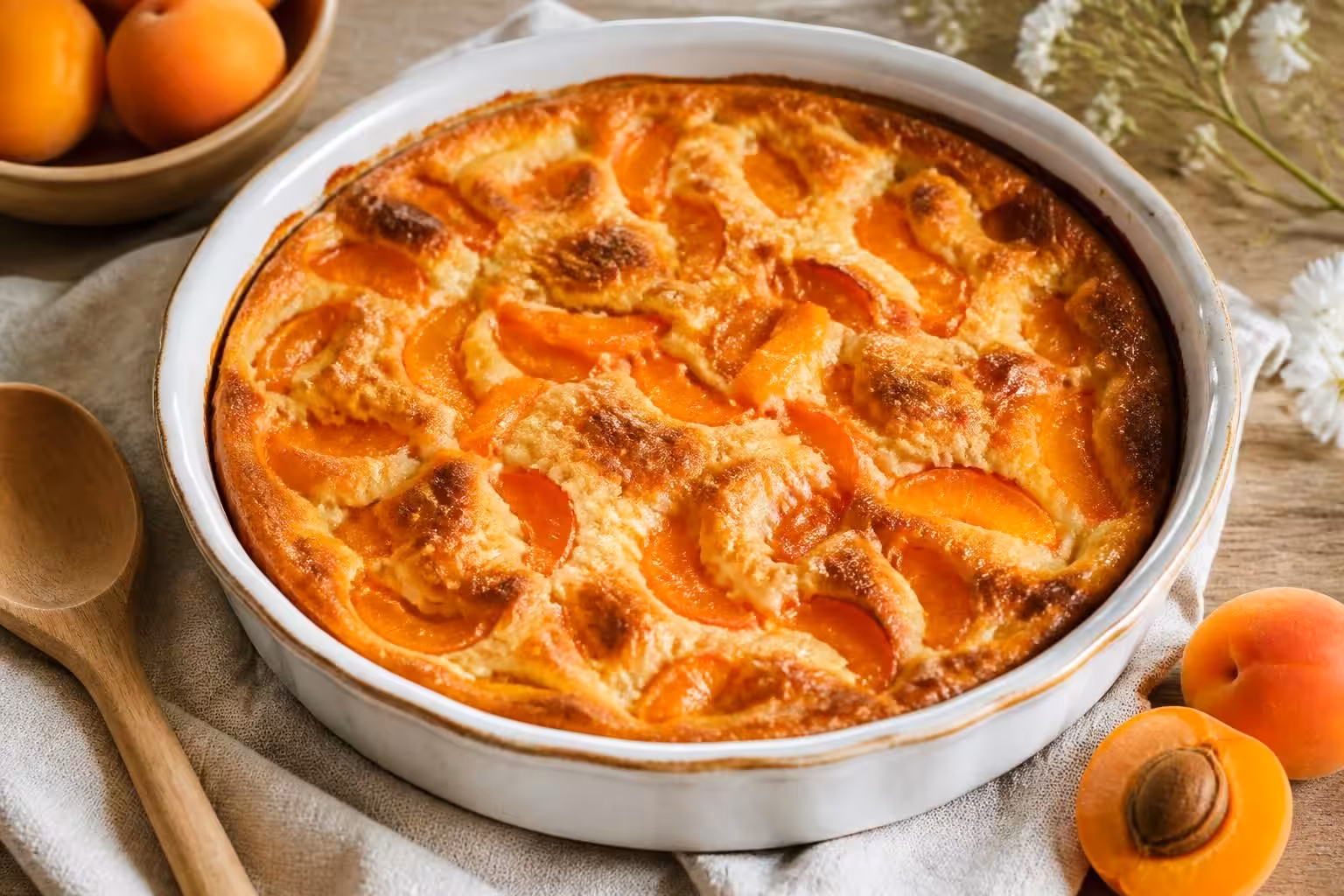 découvrez notre recette simple et rapide de clafoutis aux abricots, un dessert gourmand parfait pour régaler petits et grands en toute simplicité.