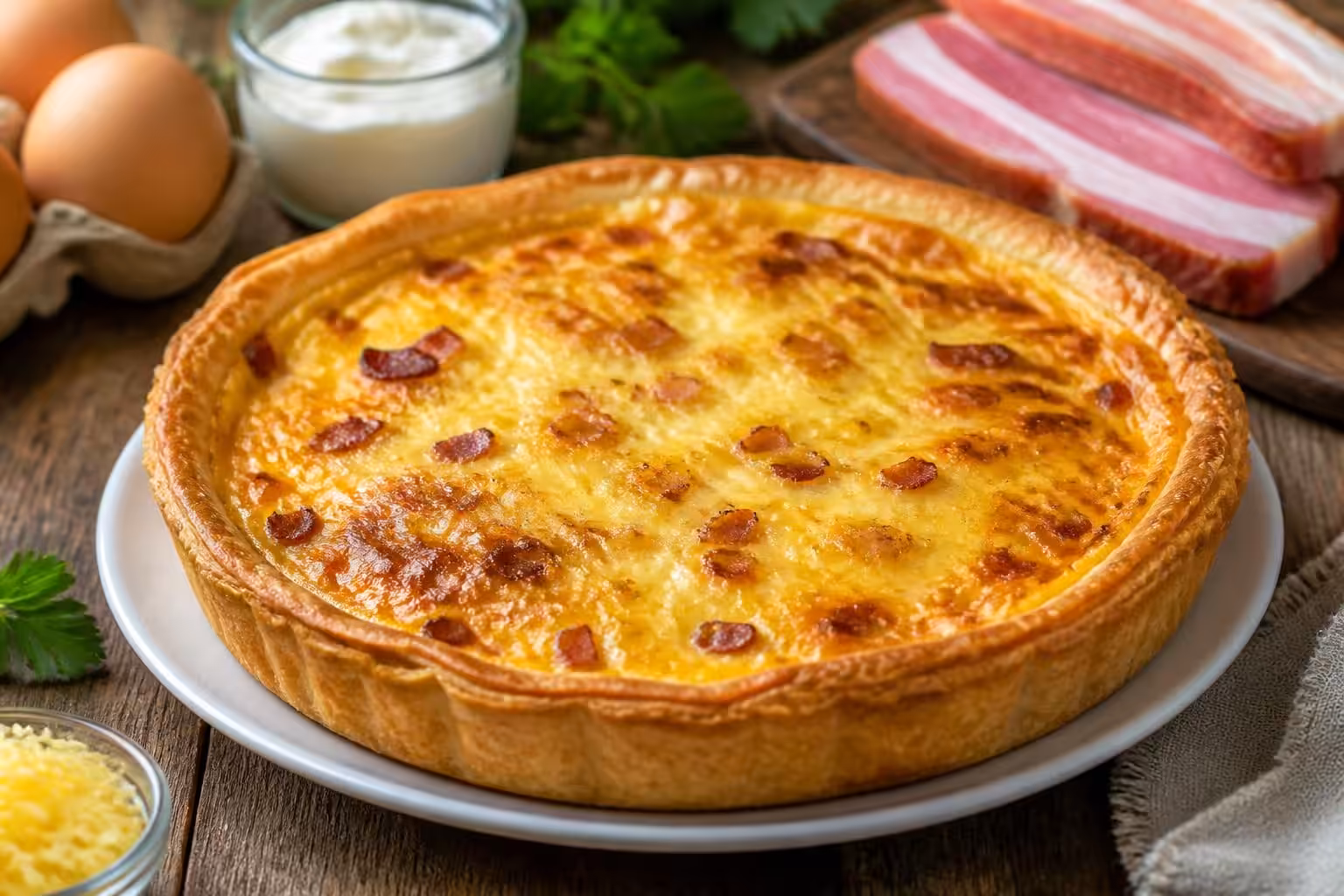 découvrez la vraie recette de la quiche lorraine authentique, un classique français simple et délicieux à préparer chez vous.