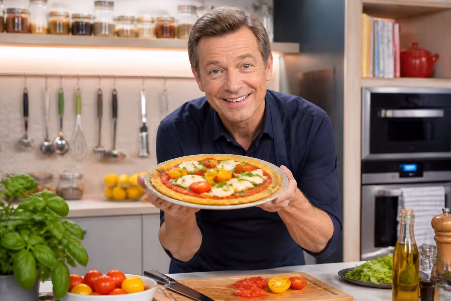découvrez la recette innovante de laurent mariotte pour une pizza sans pâte ni four, facile à préparer chez vous et délicieuse à savourer en famille.