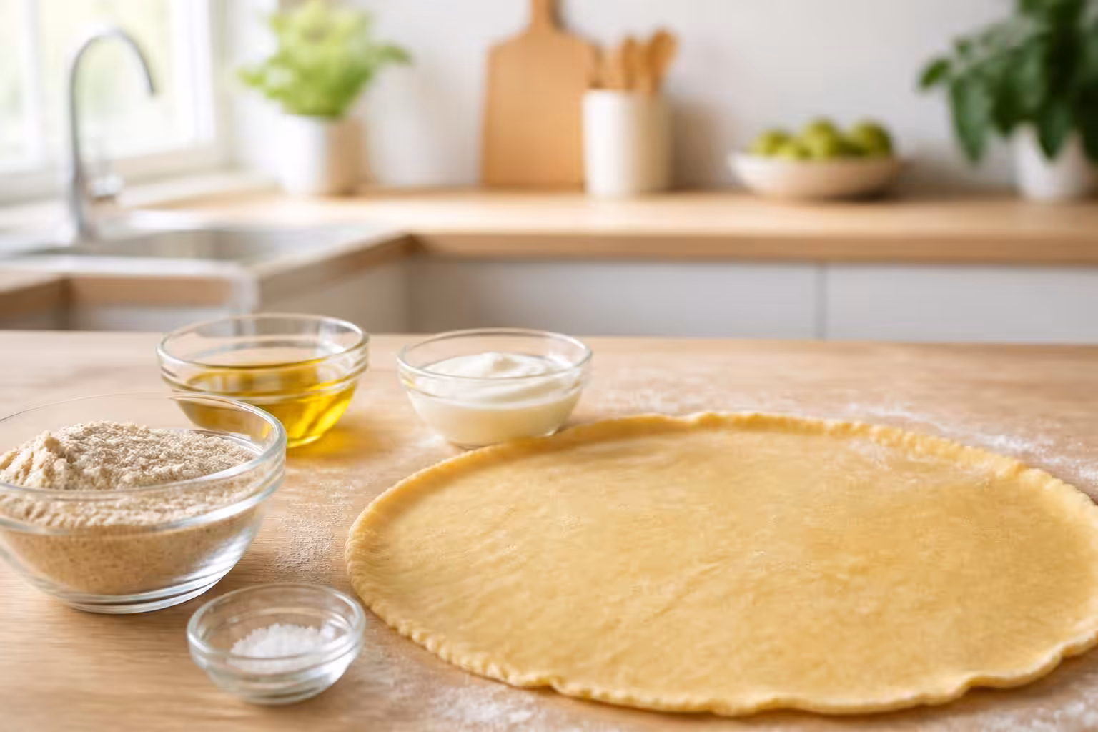 découvrez la recette saine et simple d'une diététicienne pour une pâte à tarte légère avec seulement 4 ingrédients, idéale pour des tartes savoureuses et légères.